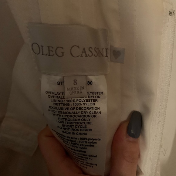 Beaded Lace Wedding Dress with Pleated Skirt - Picture 10 of 13